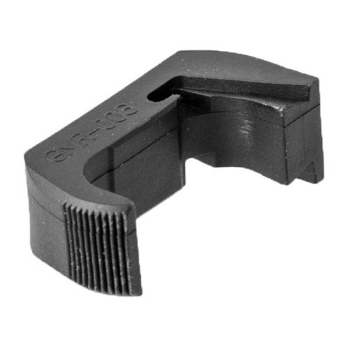 Le Vickers Glock® Extended Magazine Release facilite les changements de chargeur rapides grâce à son bouton ergonomique et sa construction robuste en polymère.