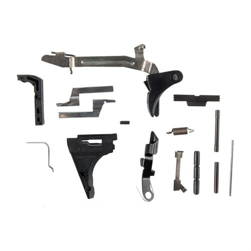 Le kit de finition Poly80 de Lone Wolf comprend tout ce dont tu as besoin pour compléter ton lower Polymer80, avec une installation simple et rapide pour 9mm ou 40 S&W.