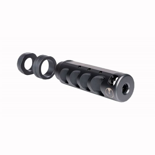 Le compensateur Ultradyne Apollo Max 6.5 Creedmoor réduit le recul, offre une stabilité parfaite pour des tirs rapides et évite la montée du canon.