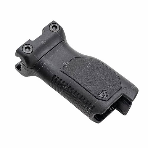 Le grip angulaire Strike Industries offre une gestion de câbles innovante, un angle naturel pour le poignet, et une stabilité accrue pour un contrôle optimal de ton arme.