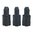Original MAGPUL ASSIST pour chargeur H&K MP5 9MM LUGER noir, lot de 3