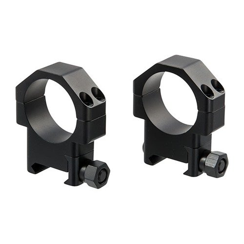 Les anneaux TSR en aluminium 30mm offrent une tenue exceptionnelle, un alignement précis et un design élégant, parfaits pour sécuriser ta lunette contre le recul.