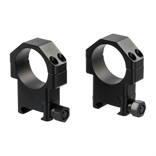 Les anneaux TSR Picatinny en aluminium de 30 mm offrent une puissance de maintien exceptionnelle et un alignement précis pour sécuriser ta lunette contre le recul.