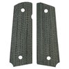 Plaquettes Government slim, finition Black Canvas sablée