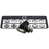 .605" Hausse tunnel réglable avec niveau à bulle, inserts, acier noir