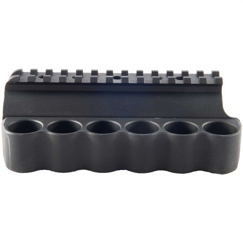 Le RECEIVER MOUNT SHOTSHELL HOLDER PR te permet d'avoir 6 cartouches à portée de main pour des recharges rapides, tout en étant léger et robuste.