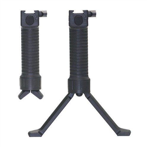 Le Grip Pod militaire offre une prise verticale et un bipied déployable rapidement, assurant un contrôle optimal et une stabilité pour le tir à longue distance.