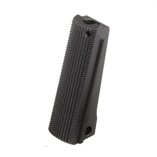 Améliore ta prise en main avec le mainspring housing 1911 de Nighthawk Custom, parfaitement checké pour un grip ferme et un meilleur contrôle de recul.
