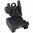 AR-15 Hausse arrière relevable réglable MCTAR-SPLP noire