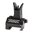 Guidon avant relevable 1,34" en aluminium noir