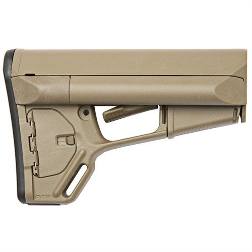 Le stock ACS de Magpul offre un confort exceptionnel, un espace de rangement pratique et un système de verrouillage avancé pour ta carabine AR-15.