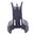 Guidon avant de secours fixe pour AR-15 noir