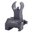 Guidon avant rabattable style HK 1.3" à double ouverture SS noir