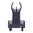 Guidon avant fixe de combat 2 pouces aluminium noir