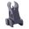 Guidon avant fixe de combat 2 pouces aluminium noir
