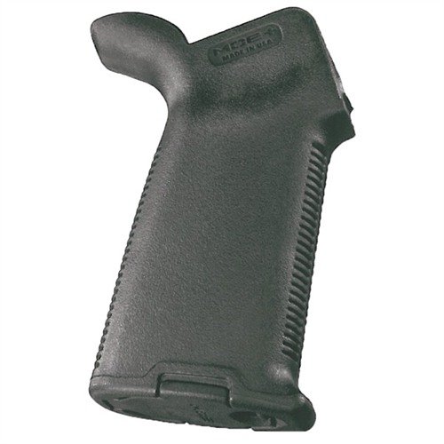 Le MOE+ Grip de MAGPUL offre une prise en main sécurisée grâce à son revêtement en caoutchouc anti-glisse, idéal même dans des conditions humides.