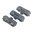 L-PLATE 5.56X45 fond de chargeur pour AR-15 USGI 30RD noir x3