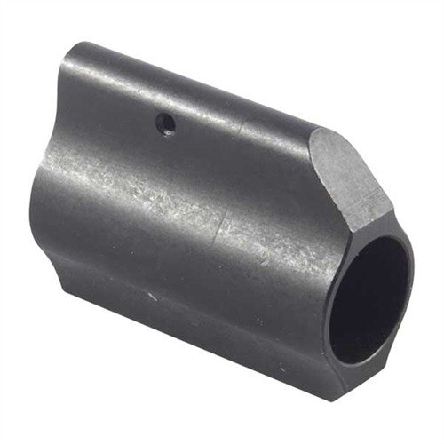 Le bloc gaz AR-15 en acier noir est conçu pour un look épuré sous la plupart des handguards, avec un design monobloc et une fixation sécurisée grâce à trois setscrews.