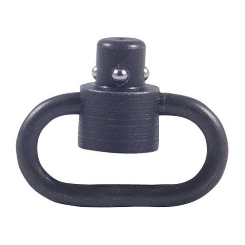 Le QD Swivel Heavy Duty de Midwest Industries offre une attache de sangle robuste avec rotation 360°, bouton poussoir central et boucle en acier de 3/16".