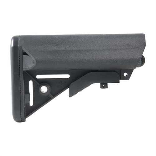 Le stock AR-15 SOPMOD amélioré offre un confort optimal avec un meilleur cheekweld, un rangement étanche pour 2 AA ou 3 CR-123 et un ajustement facile.