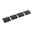 Panneaux XTM améliorés pour rail Picatinny en polymère 1,5" noir, lot de 4