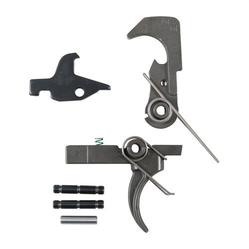 Améliore ton AR-15 avec les QMS AR-15 Trigger Set d'ALG DEFENSE, offrant une détente plus douce et fiable grâce à des composants militaires robustes.