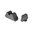 AMERIGLO XL OPT COMP SIGHTS SERRATED .315"F/.394"R FOR GLOCK