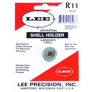 Le porte étui universel Lee #11 est compatible avec la plupart des presses de rechargement, idéal pour tes projets de rechargement, mais pas avec Lee Auto Prime.