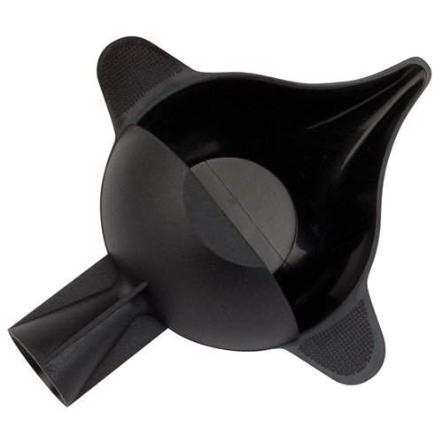 Le SCALE PAN/FUNNEL de RCBS te permet de verser directement la poudre dans la douille grâce à son entonnoir intégré, idéal pour les balances électroniques.