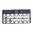 .350" guidon globe tubulaire avec 12 inserts acier noir