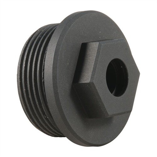 Le plug en aluminium noir anodisé pour AR-15/M16 .22 LR scelle l'ouverture du tube d'extension, sans modification, et accepte un attache-sangle rapide.