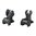 AR-15 jeu de guidon avant rabattable style HK noir