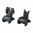Jeu de hausse et guidon repliables AR-15 noir