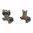 AR-15 jeu de mires repliables Dark Earth