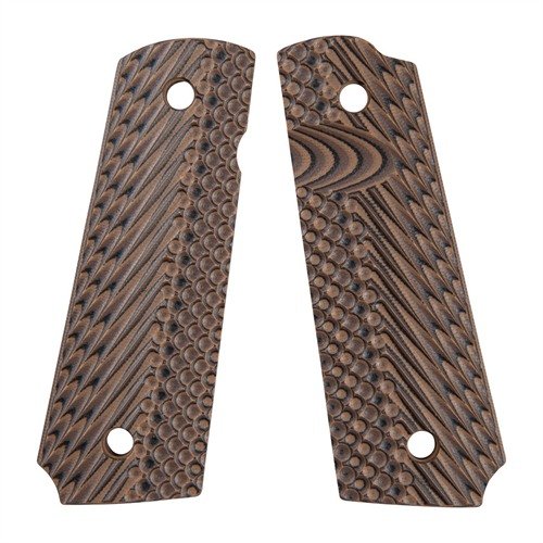 Les grips VZ OPERATOR II en G10 offrent une adhérence exceptionnelle, une durabilité à toute épreuve et un design ergonomique pour un contrôle optimal de ton arme.