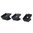 Plaque Ranger 5.56X45 pour chargeur PMAG GEN M3 AR15 noir lot de 3