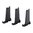 Limiteur -10 cartouches pour chargeur PMAG GEN 3 5.56x45 noir, lot de 3