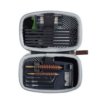 Le kit de nettoyage GUN BOSS AR-15 est compact et complet, avec des outils sécurisés dans un étui camouflage robuste, idéal pour l'entretien de ton AR-15.