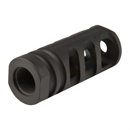 Le compensateur AR-15 M4-72 réduit le recul, résiste à la chaleur et diminue la signature de poussière, parfait pour le tir automatique.