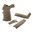 Kit poignée pistolet MIAD GEN 1.1 TYPE 2 polymère pour AR-308 FDE