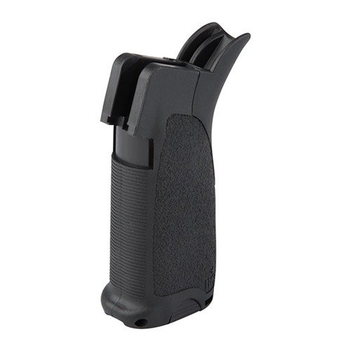 Le MOD-2 GUNFIGHTER GRIP offre un contrôle optimal avec un angle réduit, un compartiment de rangement et des inserts personnalisables pour un confort maximal.