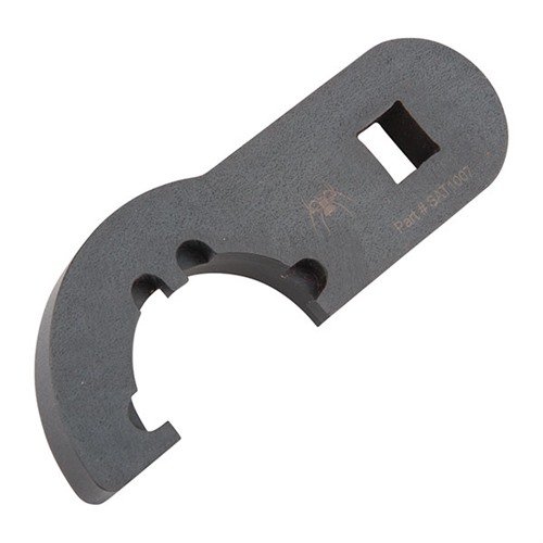 La clé de castle nut AR-15 en acier chromoly facilite l'assemblage rapide de ton arme, avec une finition noire résistante à l'usure et à la corrosion.