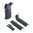 MIAD GEN 1.1 kit de poignée Type 1 polymère pour AR-15/M4 gris stealth