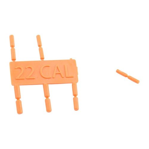 Les tiges segmentées en plastique de l'AR-15 GAS BLOCK ALIGNER facilitent l'alignement parfait entre le canon et le bloc de gaz, avec des couleurs vives pour une vérification rapide.