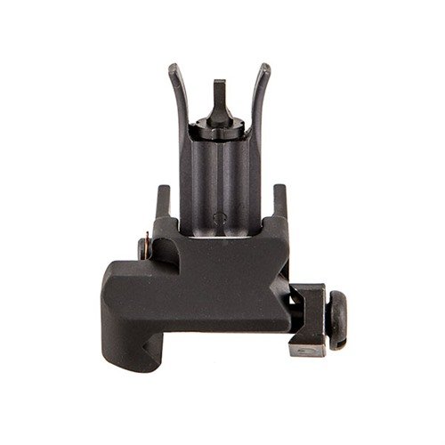 Le KAC M4 Flip-Up Front Sight est un viseur de secours compact, robuste et ajustable en élévation, idéal pour les rails Picatinny et conçu pour résister aux conditions difficiles.
