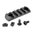 Rail M-LOK 5 fentes Picatinny 2.375" polymère pour AR-15 noir
