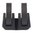 Monture pour lampe bloc en V et colliers noirs