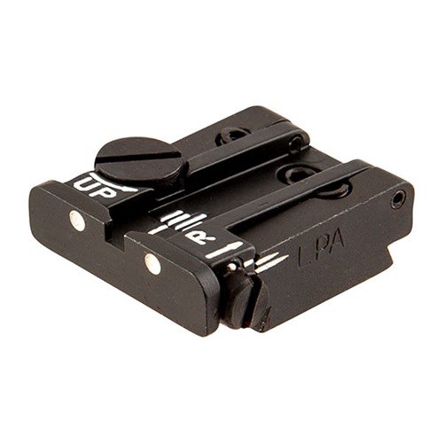 Transforme ton RUGER® avec cette rear sight ajustable, facile à installer, compatible avec le front sight d'origine, et réglable en dérive et en élévation.