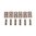 Couvre-rail Type 2 M-LOK en polymère 1,5" pour AR-15 FDE, lot de 6