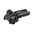 MBUS PRO hausse arrière relevable LR réglable 2.6" acier noir